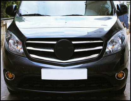 CROMATURA GRIGLIA FRONTALE 5PZ MERCEDES CITAN 2012+ ACCIAIO INOX ADESIVO 0032 AUTOELEGANCERICAMBI