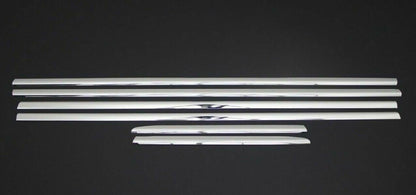 CROMATURA CORNICI FINESTRINI 6PZ AUDI A3 2003-2013 ACCIAIO INOX ADESIVO 0032 AUTOELEGANCERICAMBI