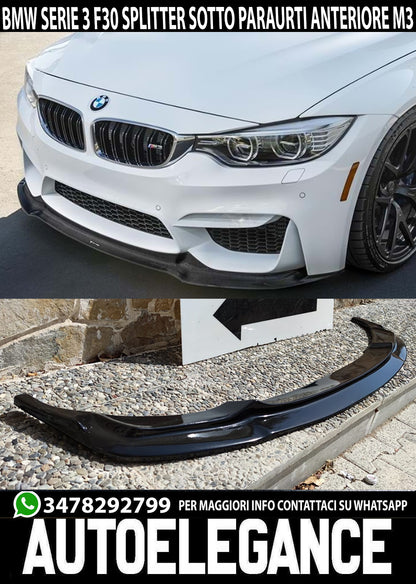 SPOILER PER BMW 3 F30 F31 SOTTO PARAURTI ANTERIORE SPORTIVO PARAURTI M3 EVO