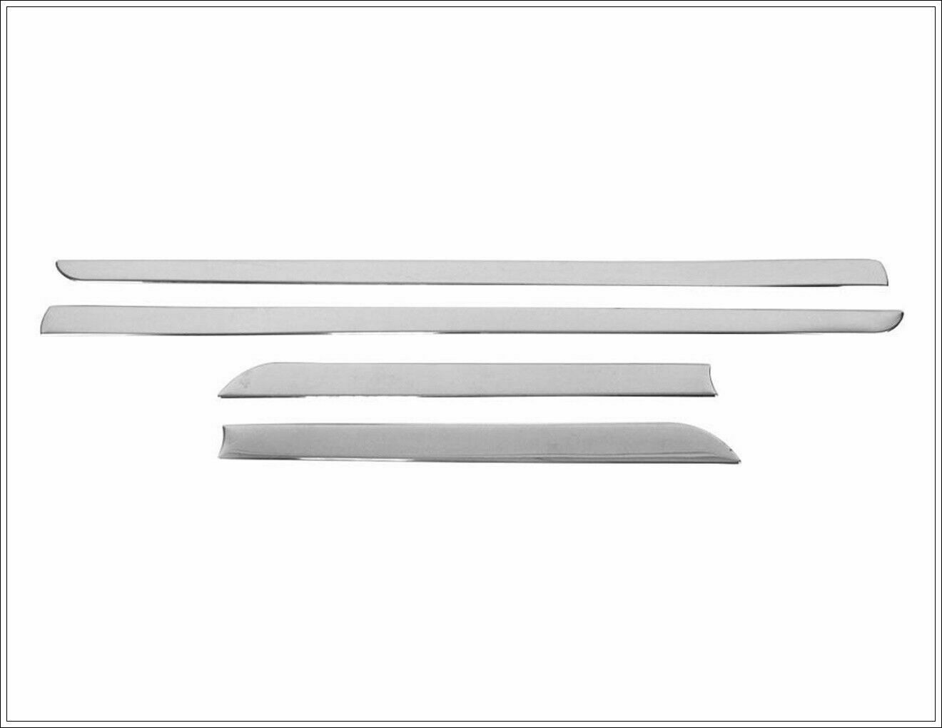 CROMATURA FASCE LATERALI PORTIERE AUDI Q5 8R 2008-2016 ACCIAIO INOX ADESIVO 0032 AUTOELEGANCERICAMBI