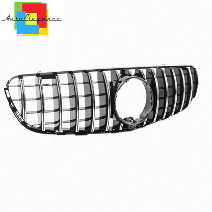 GRILLE MERCEDES GLC CLASS X253 GT LOOK GLOSSY BLACK CHROME PROFILES NEWS