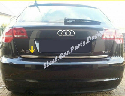CROMATURA BAGAGLIAIO AUDI A3 8P1 8P7 2003-2012 ACCIAIO INOX ADESIVO 0032 AUTOELEGANCERICAMBI
