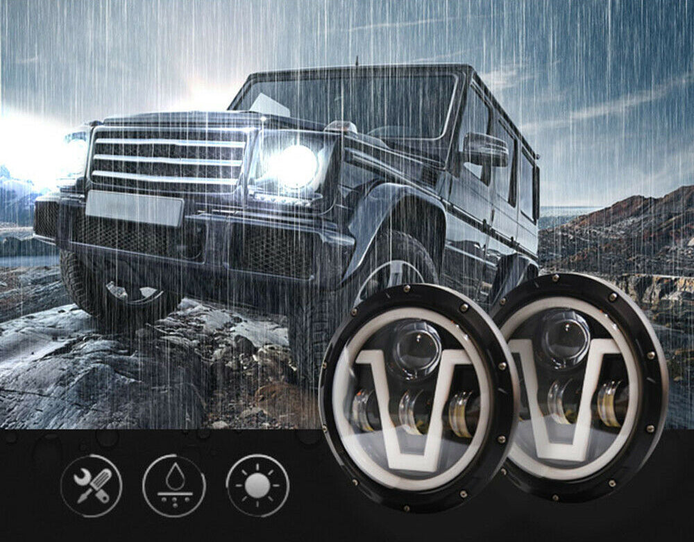 MERCEDES G-CLASS W463 1989-2017 LED HEADLIGHTS WITH DAYTIME RUNNING LIGHTS 6000K AV