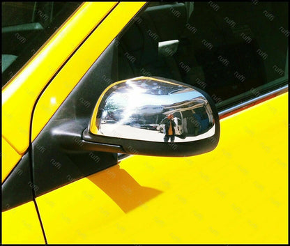 CROMATURA SPECCHIETTI LATERALI DACIA DUSTER 2010-2012 ACCIAIO INOX ADESIVO 0032 AUTOELEGANCERICAMBI