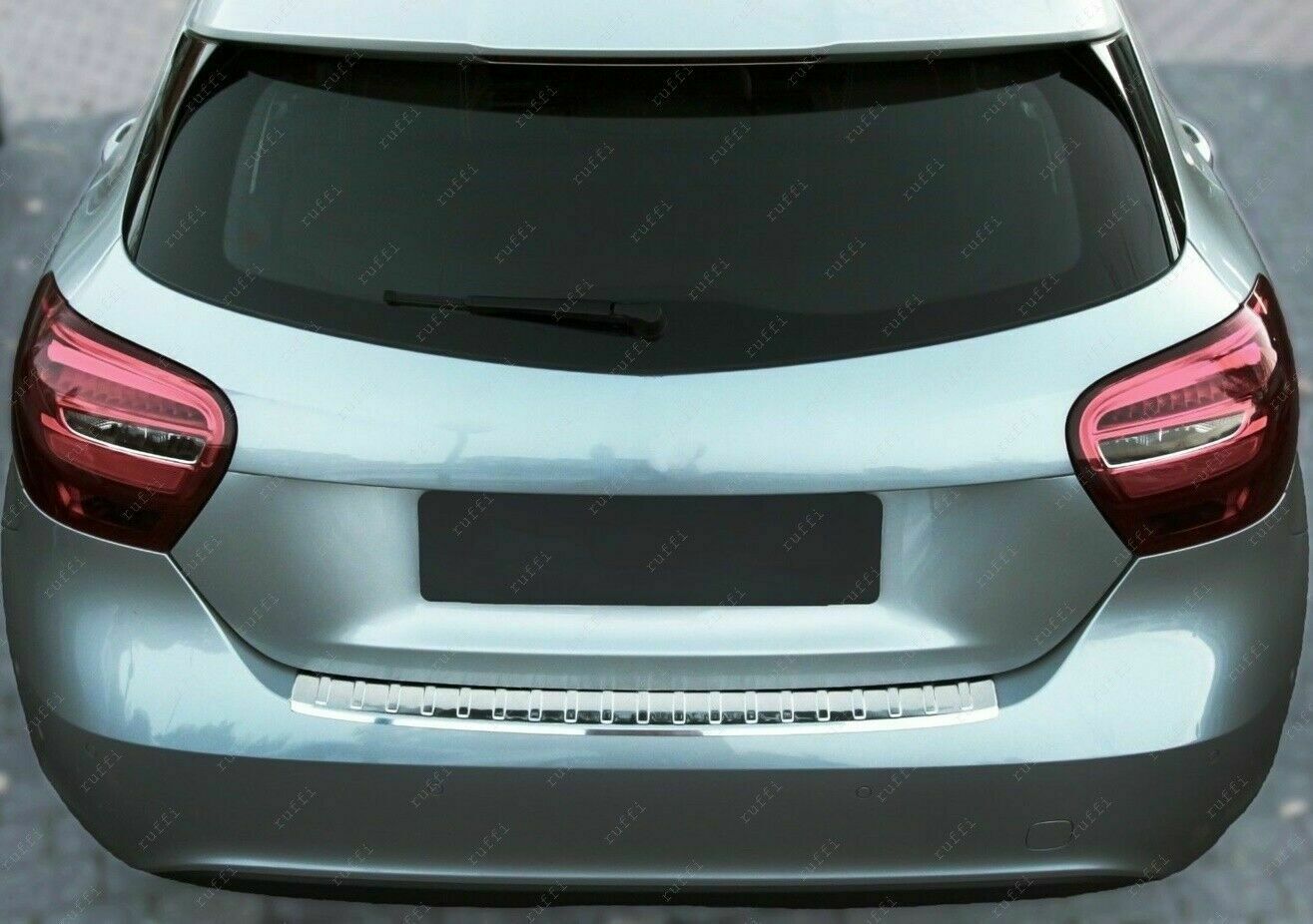 CROMATURA PROTEZIONE PARAURTI POST. MERCEDES A W176 2012-2018 INOX ADESIVO 0032 AUTOELEGANCERICAMBI