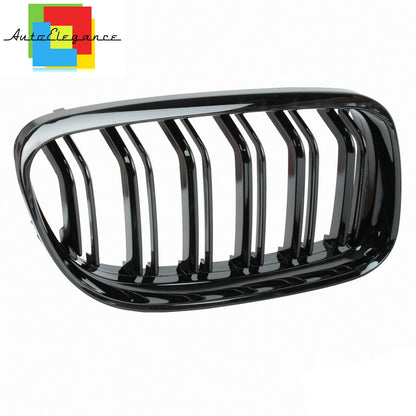 MUSTACHE GRILLE 3 SERIES E90 E91 2008 - 2012 M LOOK 3 COLORS DOUBLE KIDNEY GLOSSY BLACK NEWS