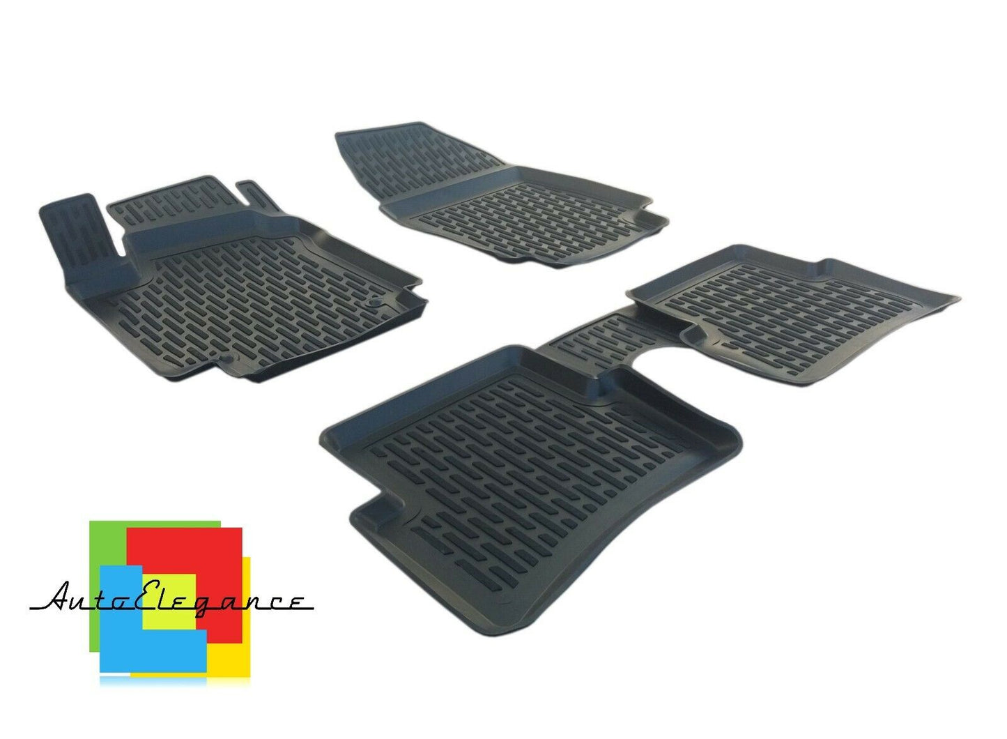 SET OF CUSTOM RUBBER CAR INTERIOR MATS FOR RENAULT CAPTUR 2013-2019 0032
