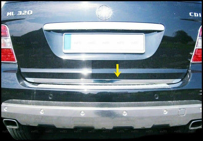 CROMATURA BAGAGLIAIO MERCEDES ML W164 2005-2011 ACCIAIO INOX ADESIVO 0032 AUTOELEGANCERICAMBI