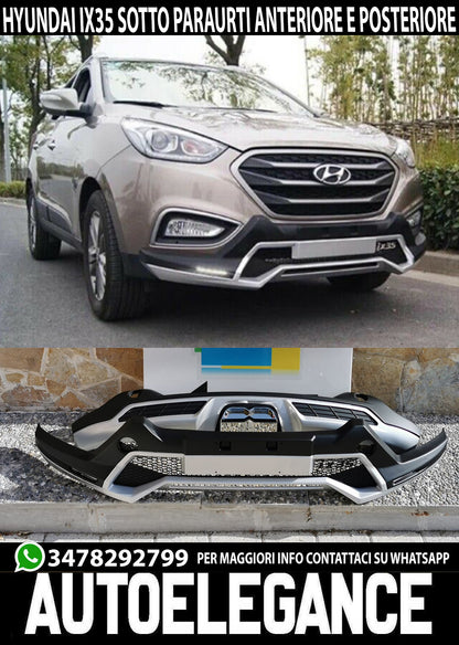 FRONT REAR BUMPER UNDER SPOILER SUITABLE FOR HYUNDAI IX35 2009-2015 ABS