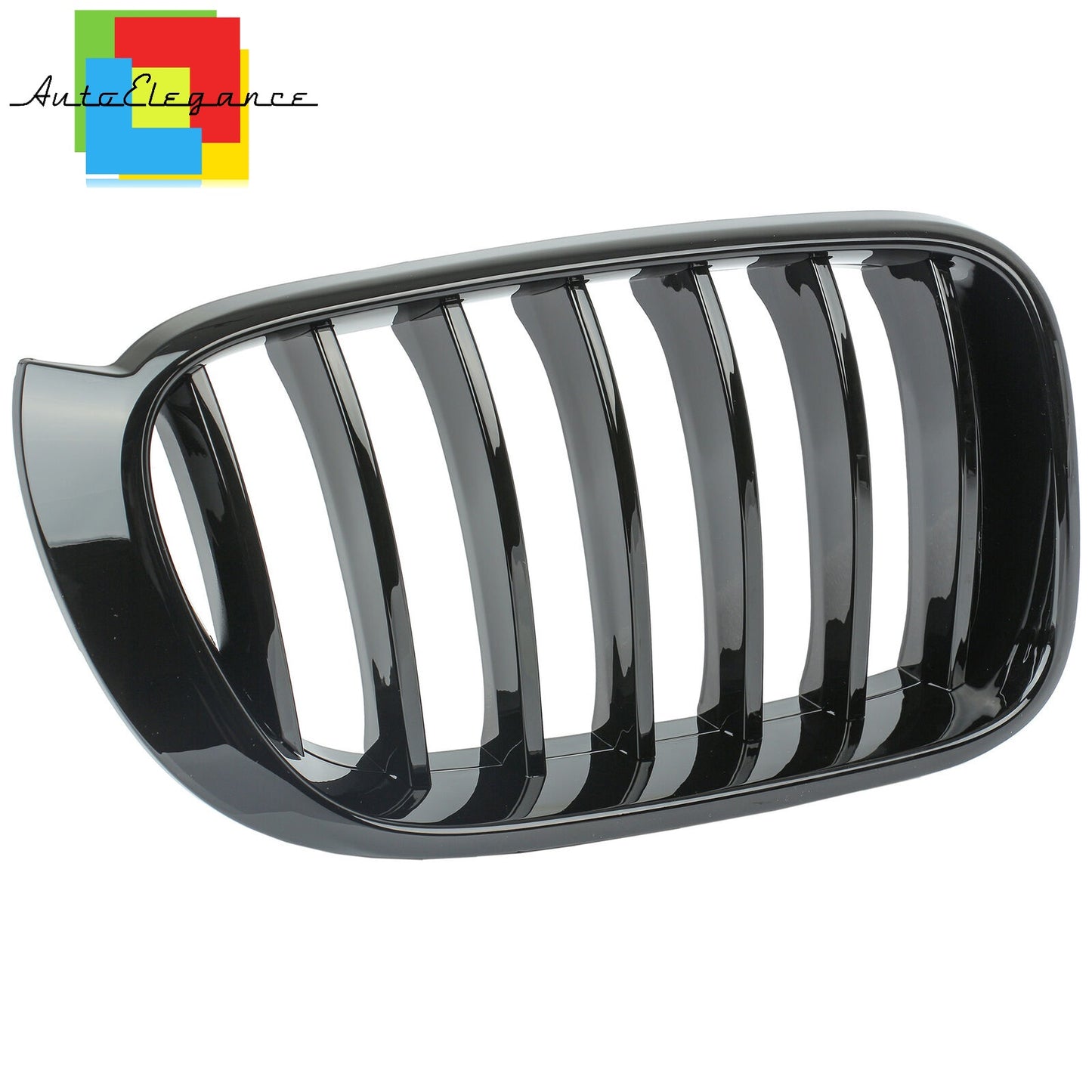 GRIGLIA BAFFI ANTERIORE X3 F25 - X4 F26 NERO LUCIDO RENE SINGOLO LOOK M NEWS