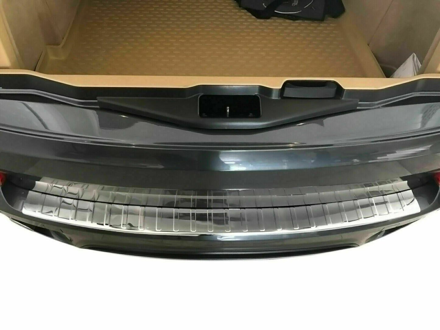CROMATURA PROTEZIONE PARAURTI POSTERIORE BMW X5 F15 2013-2018 INOX ADESIVO 0032 AUTOELEGANCERICAMBI