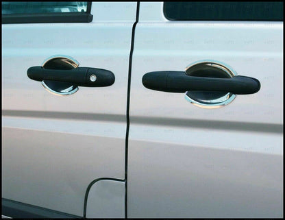 CROMATURA COPPETTA 5 PORTE MERCEDES VIANO W639 2003-2014 INOX ADESIVO 0032 AUTOELEGANCERICAMBI