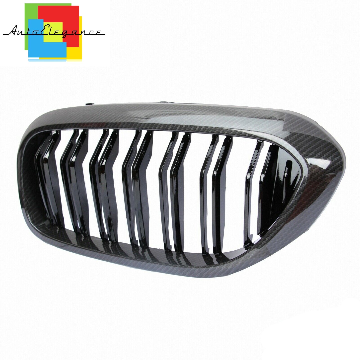 FRONT MUSTACHE GRILLE 5 SERIES G30 G31 M LOOK DOUBLE BAND CARBON NEWS