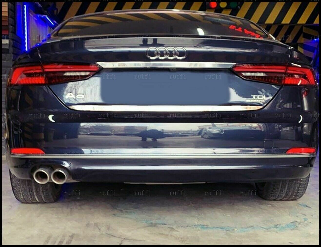 CROMATURA BAGAGLIAIO SUPERIORE AUDI A5 S5 F5 2016+ ACCIAIO INOX ADESIVO 0032 AUTOELEGANCERICAMBI