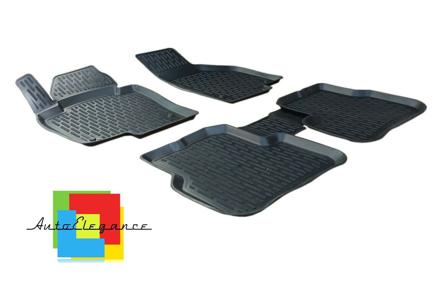 SET OF CAR INTERIOR RUBBER MATS MADE TO MEASURE SKODA SUPERB 2008-2015 0032