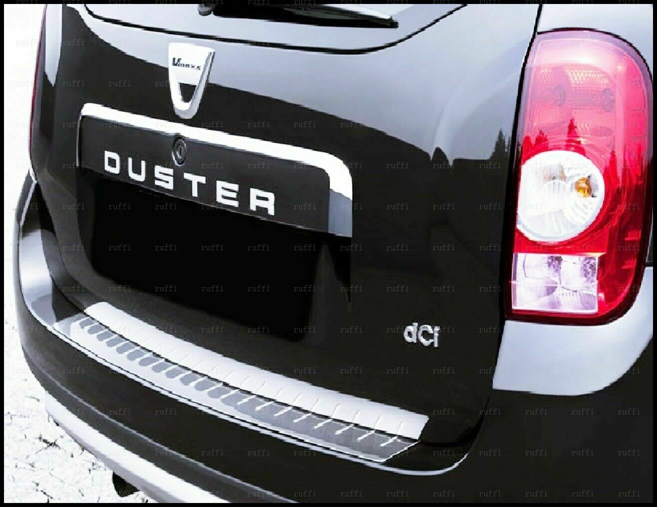 CROMATURA BAGAGLIAIO DACIA DUSTER 2010-2017 ACCIAIO INOX ADESIVO 0032 AUTOELEGANCERICAMBI