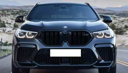 CALANDRA PER BMW X6 G06 2019+ GRIGLIA ANTERIORE DOPPIA FASCIA NERA M SPORT AUTOELEGANCERICAMBI