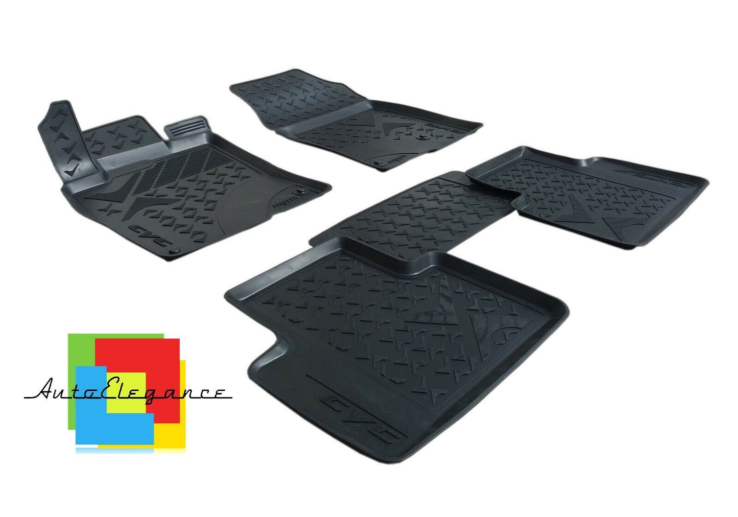 CUSTOM RUBBER CAR INTERIOR MATS SET HONDA CIVIC 2016+ 0032