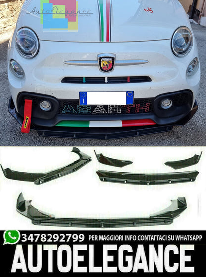 SPOILER UNDER FRONT BUMPER FIAT 500 ABARTH ABS SPLITTER BLADE
