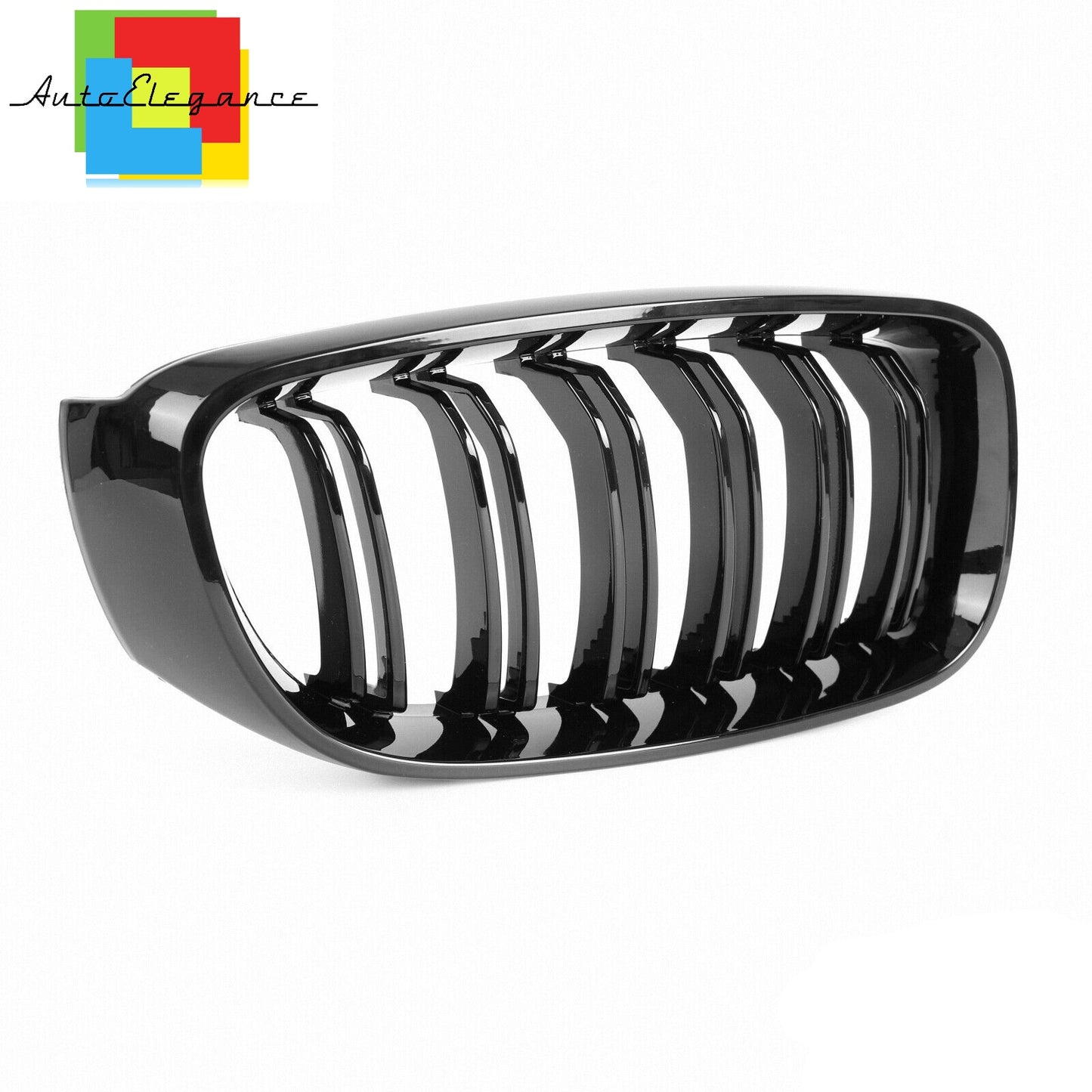 3 SERIES GT F34 2012+ MUSTACHE GRILLE GLOSS BLACK LOOK DOUBLE KIDNEY NEWS