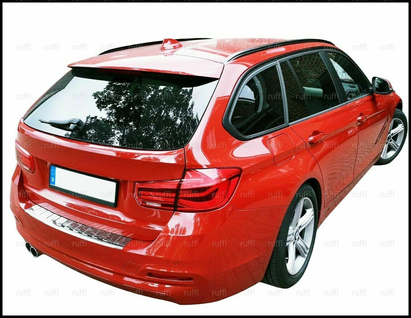 CROMATURA PROTEZIONE PARAURTI POSTERIORE BMW 3 F31 2011-2018 INOX ADESIVO 0032 AUTOELEGANCERICAMBI