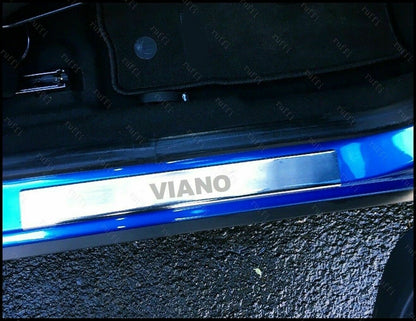 CROMATURA BATTITACCO 2 PORTE MERCEDES VIANO W639 2003-2014 INOX ADESIVO 0032 AUTOELEGANCERICAMBI