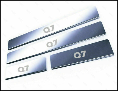 CROMATURA BATTITACCO PORTE AUDI Q7 4L 2006-2015 ACCIAIO INOX ADESIVO 0032 AUTOELEGANCERICAMBI