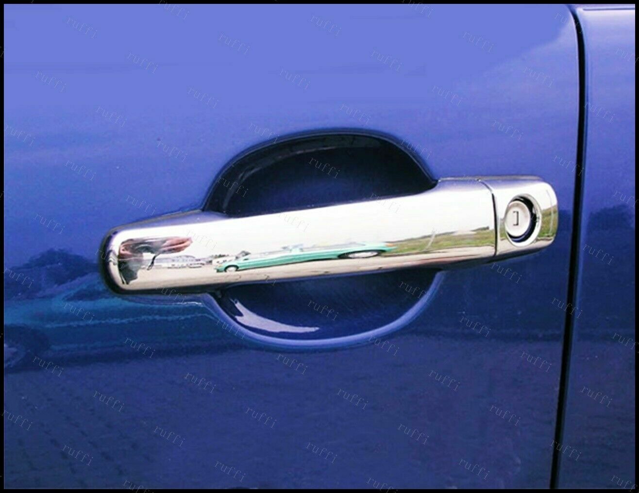 CROMATURA MANIGLIE 4 PORTE MERCEDES E W210 S210 1995-2003 INOX ADESIVO 0032 AUTOELEGANCERICAMBI