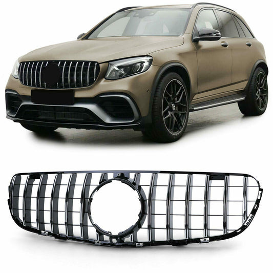 FRONT GRILLE MERCEDES GLC C253 X253 2015-2018 SATIN PROFILES MASK -