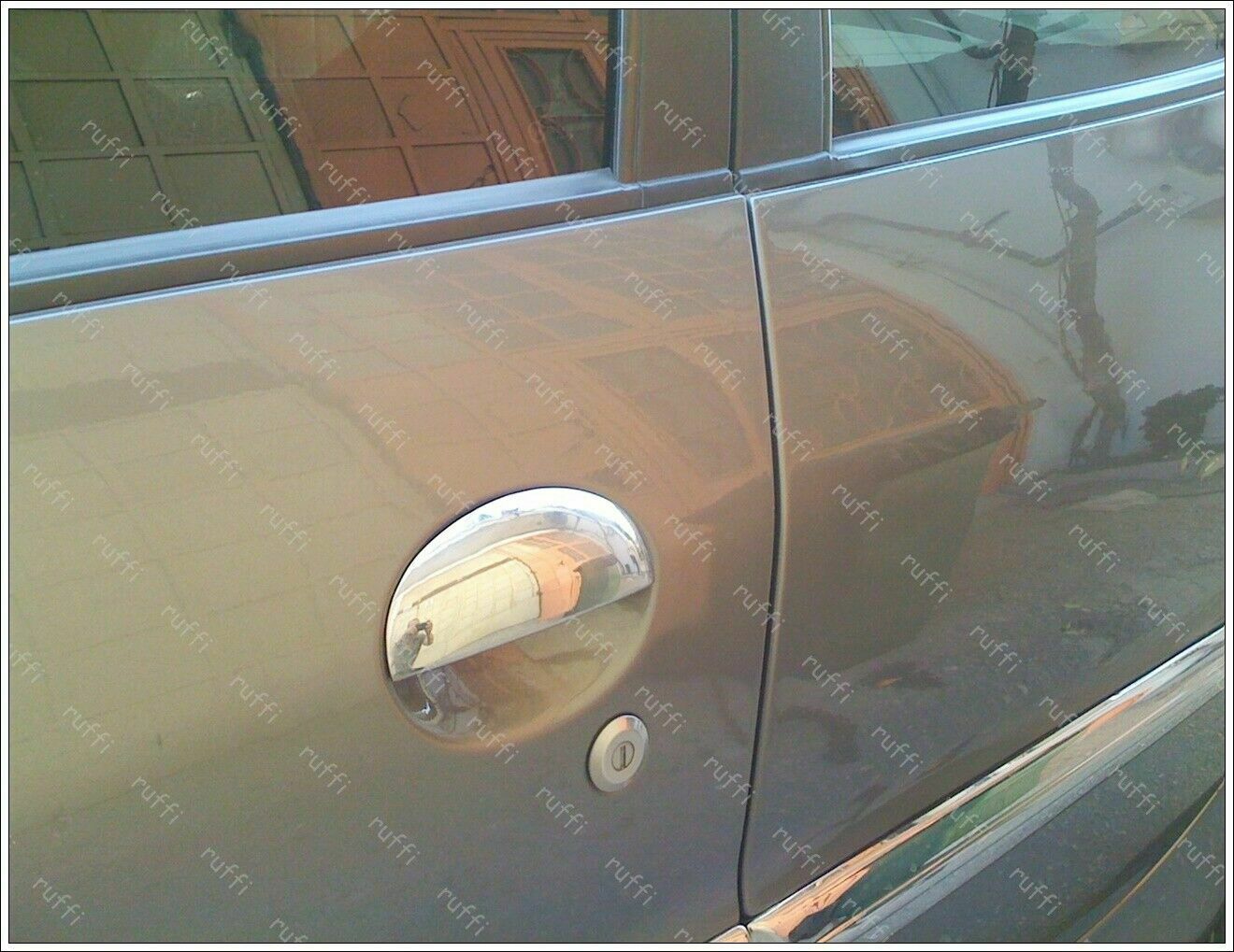 CROMATURA MANIGLIE 2 PORTE CITROEN C1 MK1 2005-2014 ACCIAIO INOX ADESIVO 0032 AUTOELEGANCERICAMBI