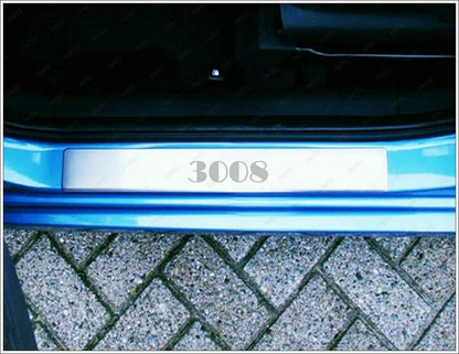 CROMATURA BATTITACCO PORTE PEUGEOT 3008 MK1 2009-2016 ACCIAIO INOX ADESIVO 0032 AUTOELEGANCERICAMBI