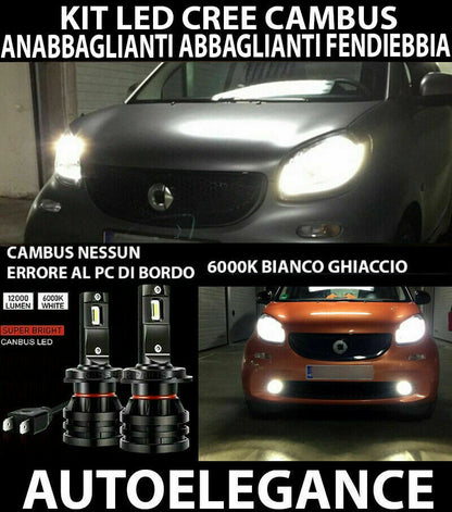 SMART 453 LOW BEAM HIGH BEAM FOG LIGHTS FULL LED 16.000LM CAMBUS - 0032