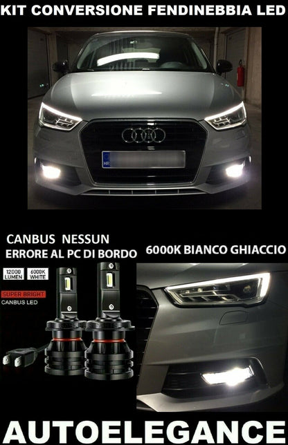 AUDI A1 8X LAMPADE FENDINEBBIA LED 10.000LM CAMBUS - AT 0032 AUTOELEGANCERICAMBI