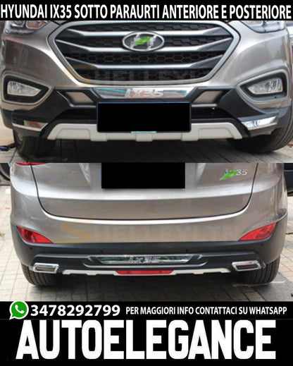 FRONT &amp; REAR BUMPER SPOILER HYUNDAI IX35 2009-2015 ABS