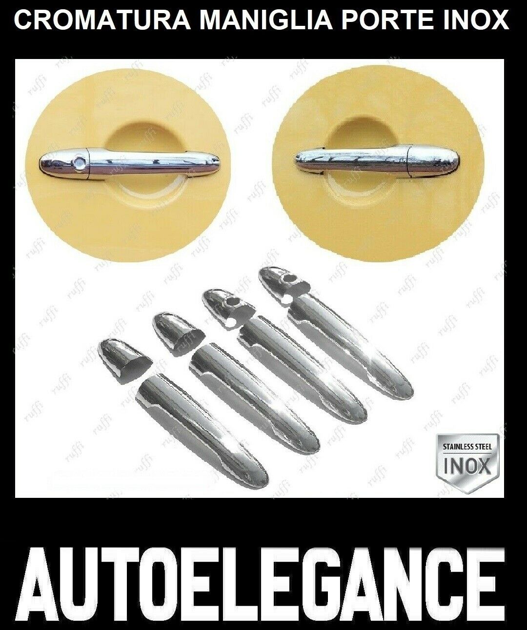 CROMATURA MANIGLIE 4 PORTE MERCEDES SPRINTER W906 2010-2018 INOX ADESIVO 0032 AUTOELEGANCERICAMBI