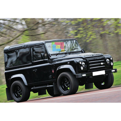 LAND ROVER DISCOVERY 1990-2016 GRIGLIA ANTERIORE + COPRI FARI NERO LUCIDO
