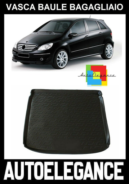 VASCA BAULE BAGAGLIAIO TAPPETO GOMMA SUPERGRIP MERCEDES CLASSE B W245 05-12 -AT-