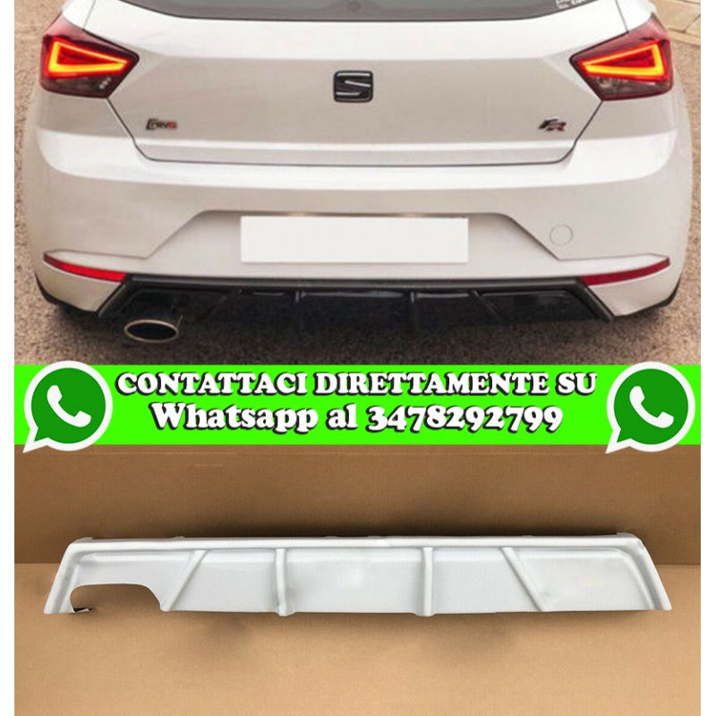 SEAT IBIZA 6F 2017+ REAR DIFFUSER UNDER BUMPER