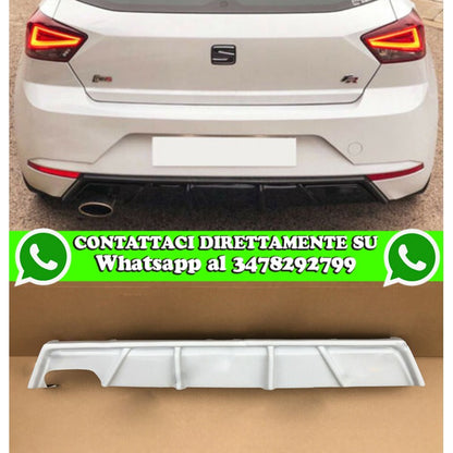 SEAT IBIZA 6F 2017+ REAR DIFFUSER UNDER BUMPER