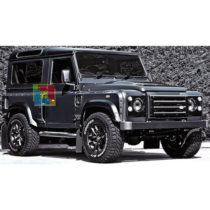 LAND ROVER DISCOVERY 1990-2016 GRIGLIA ANTERIORE + COPRI FARI NERO LUCIDO
