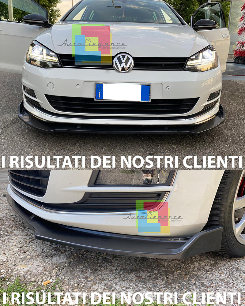 VW GOLF 7.5 & 7 2012-2019 SOTTO PARAURTI ANTERIORE LOOK SPORTIVO ABS NERO