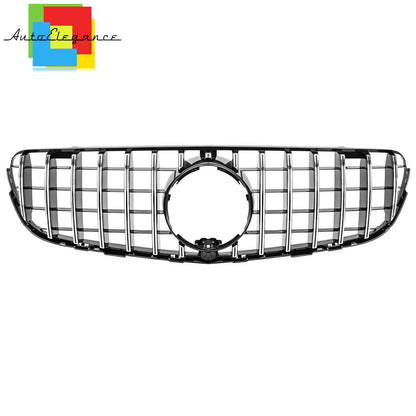 GRILLE MERCEDES GLC CLASS X253 GT LOOK GLOSSY BLACK CHROME PROFILES NEWS