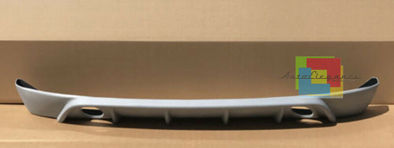 VW POLO 6R 6C ABS DIFFUSER RLINE DOUBLE EXHAUST UNDER REAR BUMPER