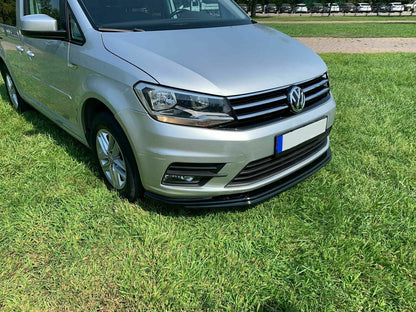 UNDER FRONT BUMPER VW CADDY IV 2015+ ABS GLOSSY BLACK SPLITTER 0208