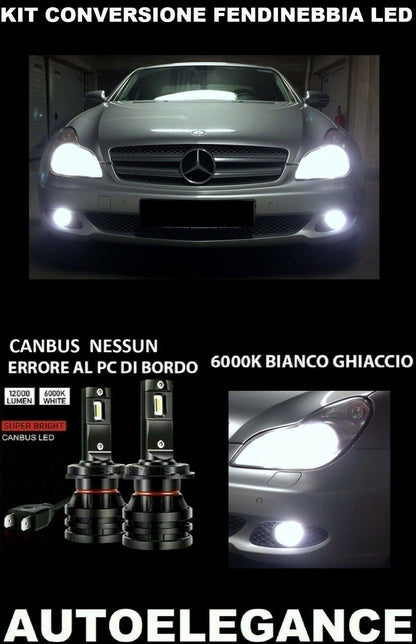 MERCEDES BENZ CLS W219 LED FOG LIGHTS CAMBUS 10.000LM 0032