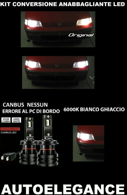 HONDA CRX ED9 LED LOW BEAM HEADLIGHTS 16.000LM CAMBUS 0032