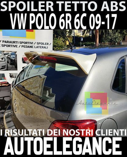 GTI LOOK REAR ROOF SPOILER FOR VW POLO 6R 6C 2011-2017 ABS