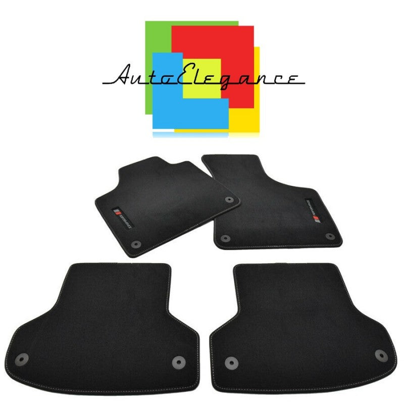 AUDI A3 8P 2003-2012 SET TAPPETINI IN VELLUTO DI ALTA QUALITA' SPECIFICO AUTOELEGANCERICAMBI