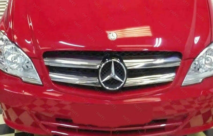 CROMATURA GRIGLIA FRONTALE 4PZ MERCEDES VITO W639 2010-2014 INOX ADESIVO 0032 AUTOELEGANCERICAMBI