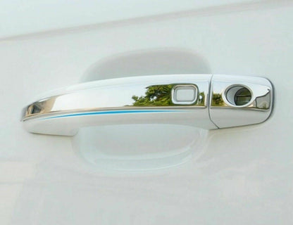 CROMATURA MANIGLIE 2 PORTE AUDI A4 RS4 8K B8 2007-2015 ACCIAIO INOX ADESIVO 0032 AUTOELEGANCERICAMBI